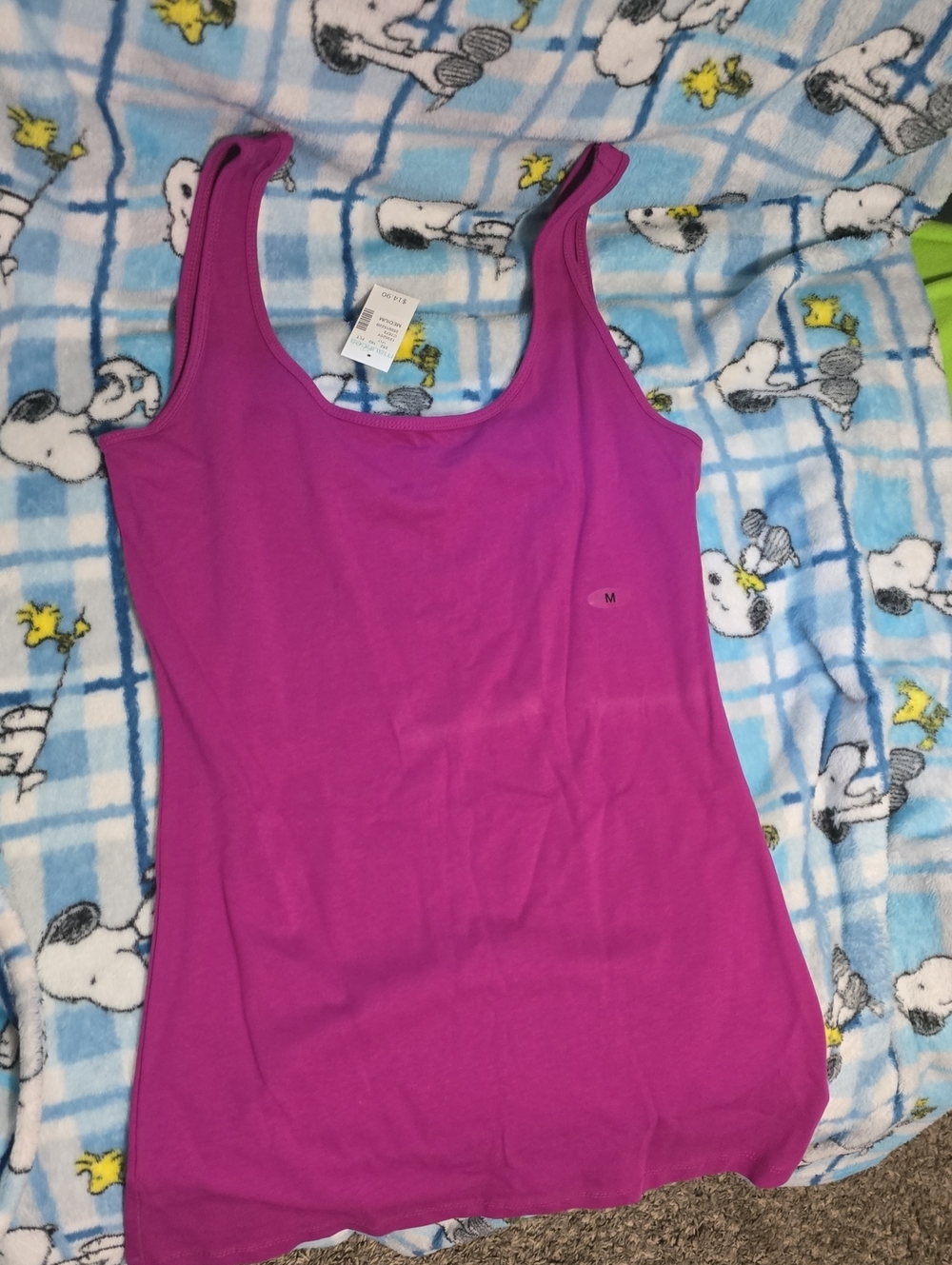 Maurices Magenta Scoop Neck Tank Top